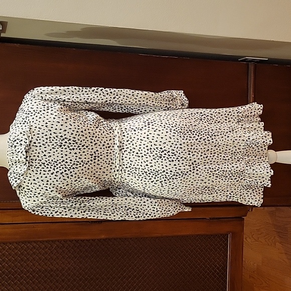 MAJE | Rosana Ruffled Animal Print Mini Wrap Dress in size 1 or Small - Picture 7 of 15